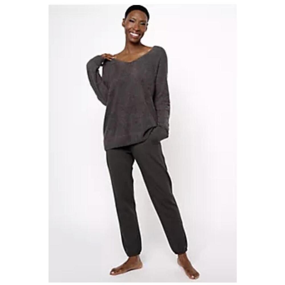 Barefoot Dreams CCL Pullover & Luxe Lounge Pants Mixed Set in Carbon, Size 3X